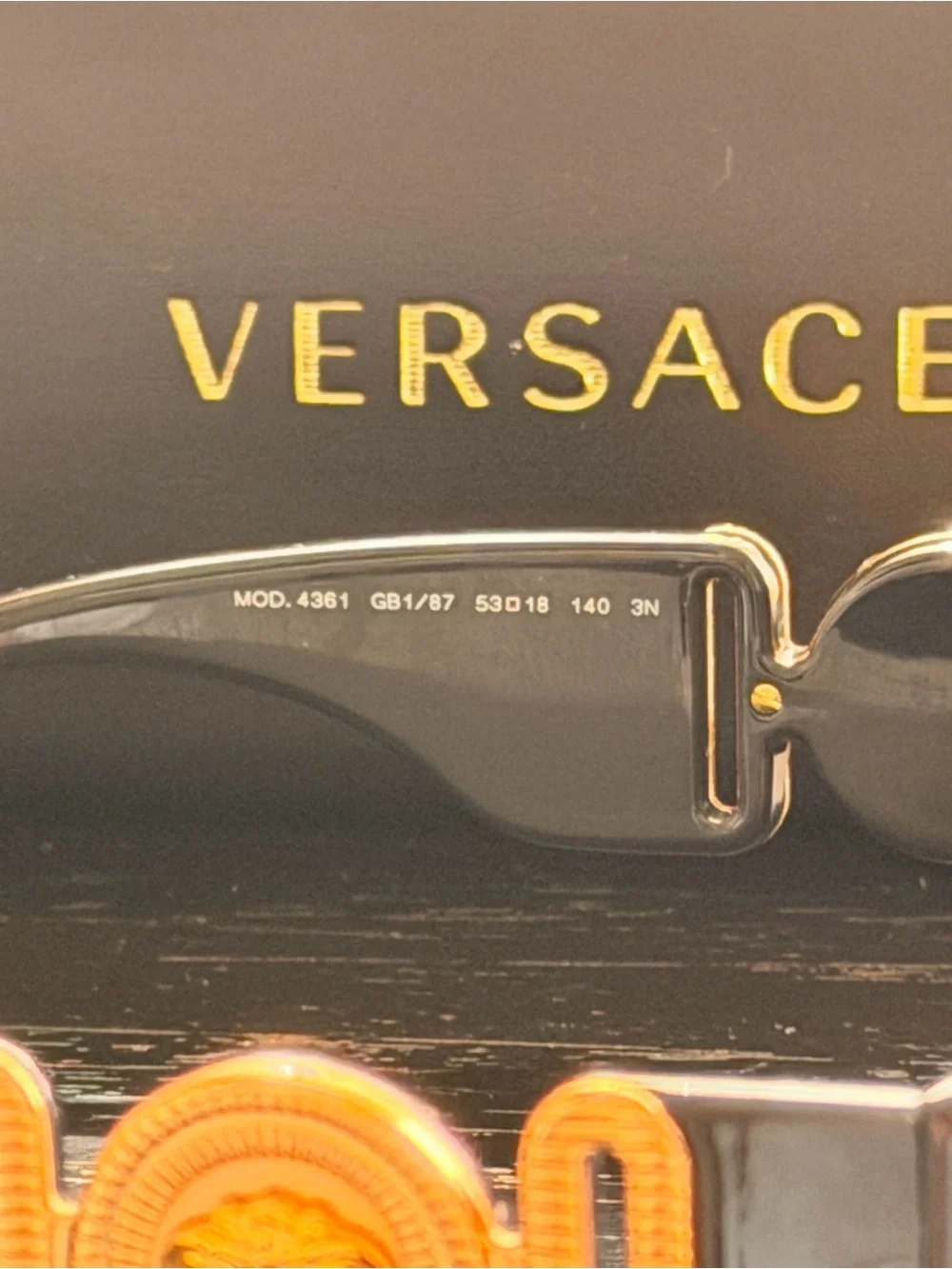 Versace MOD 4361 Black Medusa Sunglasses w/ Case